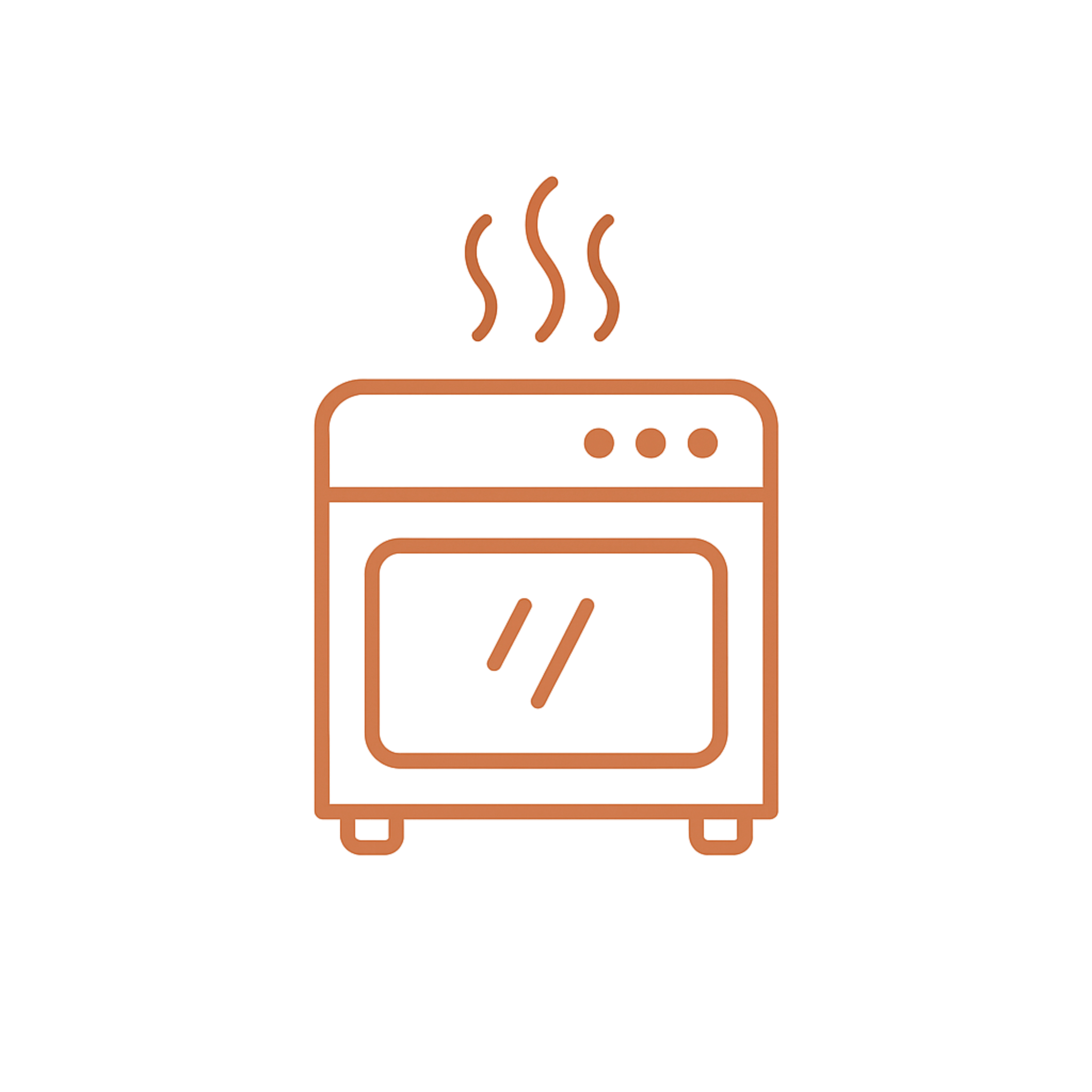 Oven kecil dengan uap